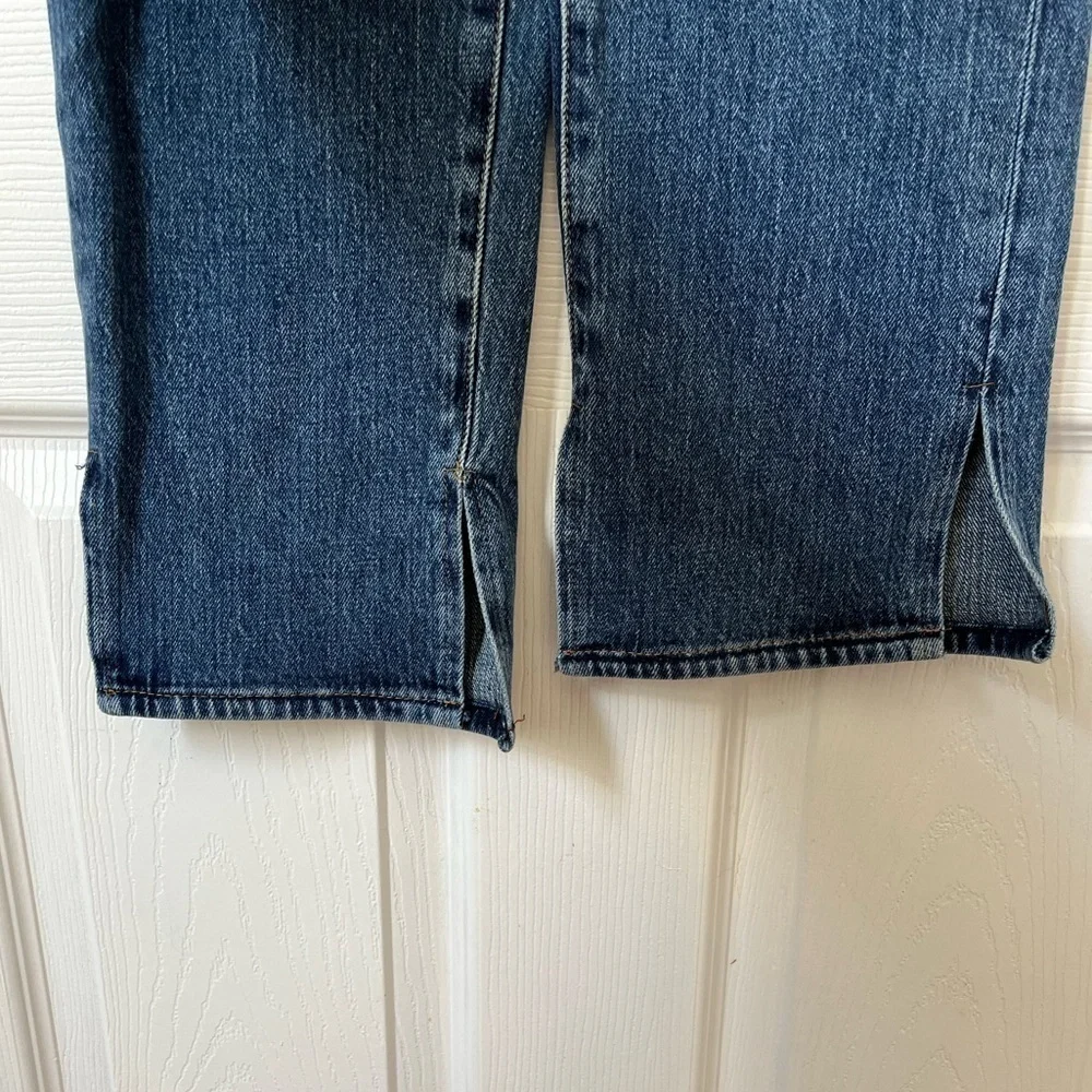 Good American Good Boy Double Slit Distressed Curvy Jeans 2/26